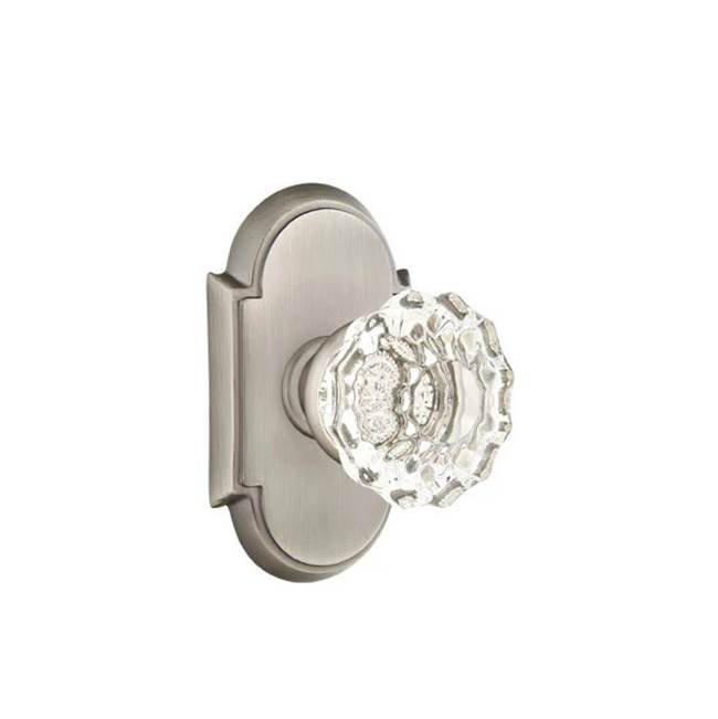 Emtek - Passage, No.8 Rosette, Astoria Crystal Knob, US15A - Pewter