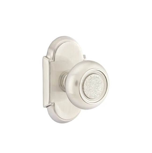 Emtek - Passage, No.8 Rosette, Belmont Knob, US15 - Satin Nickel