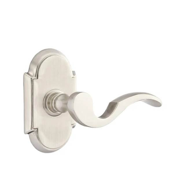 Emtek - Privacy, No.8 Rosette, Cortina Lever, LH, US15 - Satin Nickel