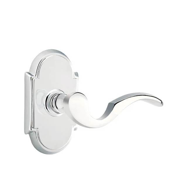 Emtek - Privacy, No.8 Rosette, Cortina Lever, RH, US26 - Polished Chrome