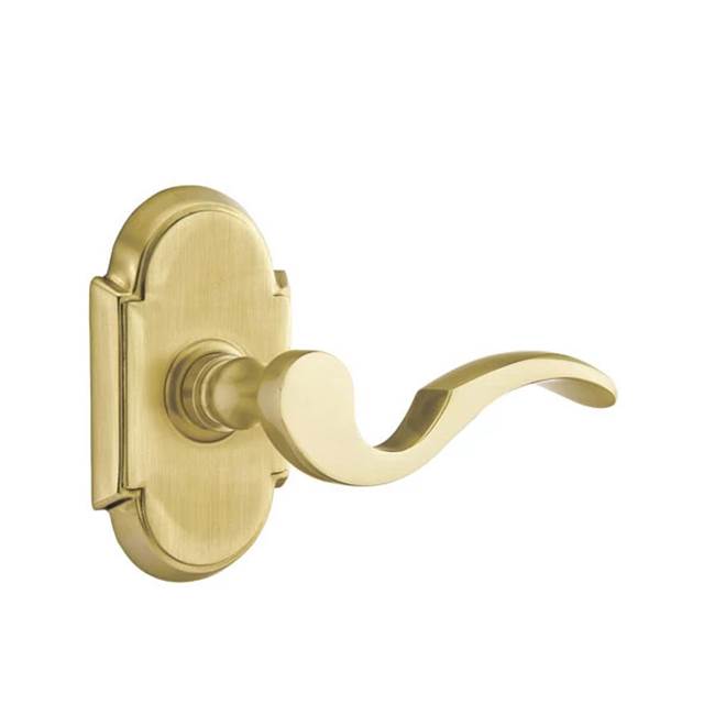 Emtek - Passage, No.8 Rosette, Cortina Lever, LH, US4 - Satin Brass