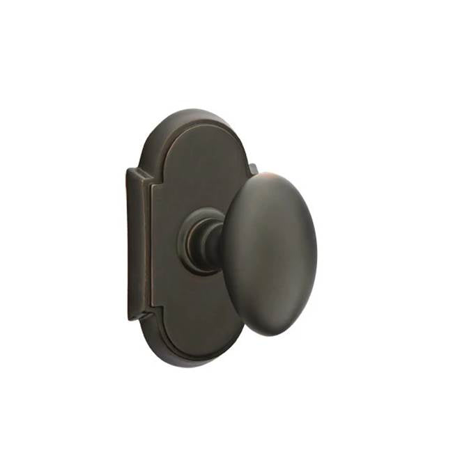 Emtek - Concealed, Passage, No.8 Rosette, Egg Knob, US10B - Oil Rubbed Bronze