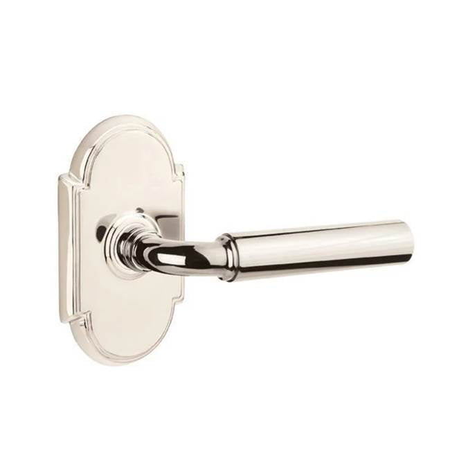 Emtek - Passage, No.8 Rosette, Manning Lever, LH, US14 - Polished Nickel