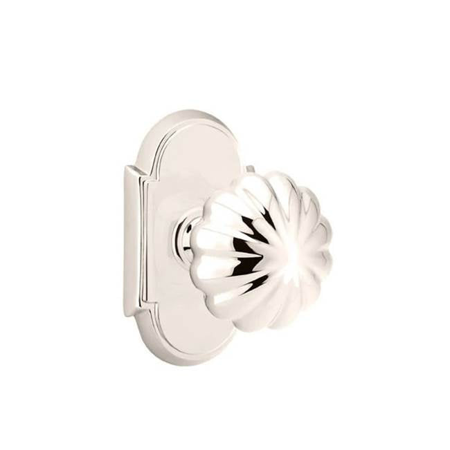 Emtek - Privacy, No.8 Rosette, Melon Knob, US14 - Polished Nickel