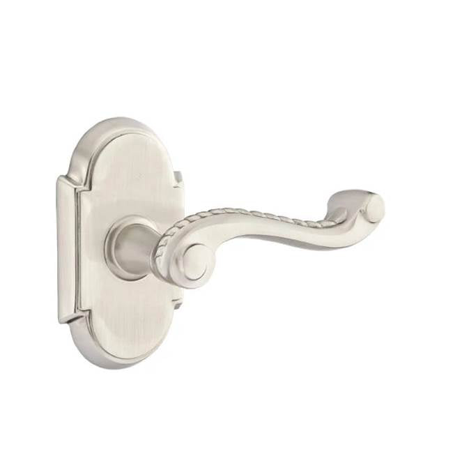 Emtek - Privacy, No.8 Rosette, Rope Lever, RH, US15 - Satin Nickel