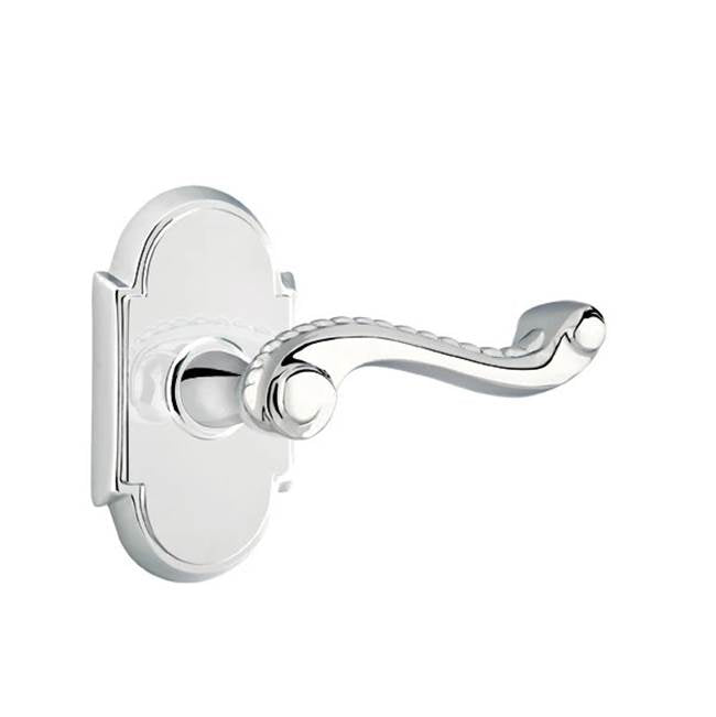 Emtek - Passage, No.8 Rosette, Rope Lever, RH, US26 - Polished Chrome