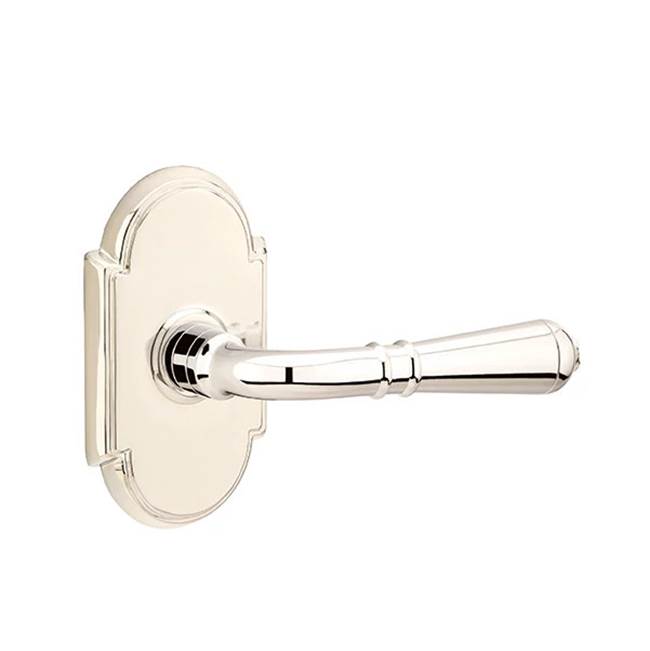 Emtek - Passage, No.8 Rosette, Turino Lever, RH, US14 - Polished Nickel
