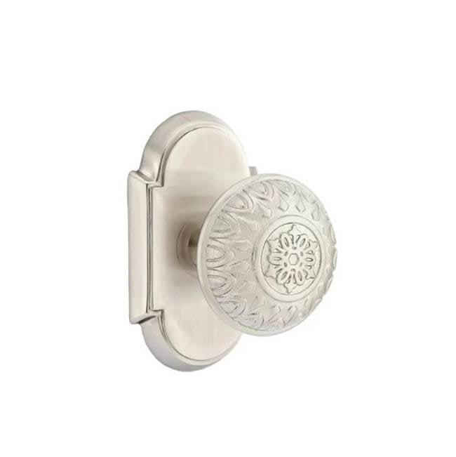 Emtek - Dummy, No.8 Rosette, Lancaster Knob, US15 - Satin Nickel