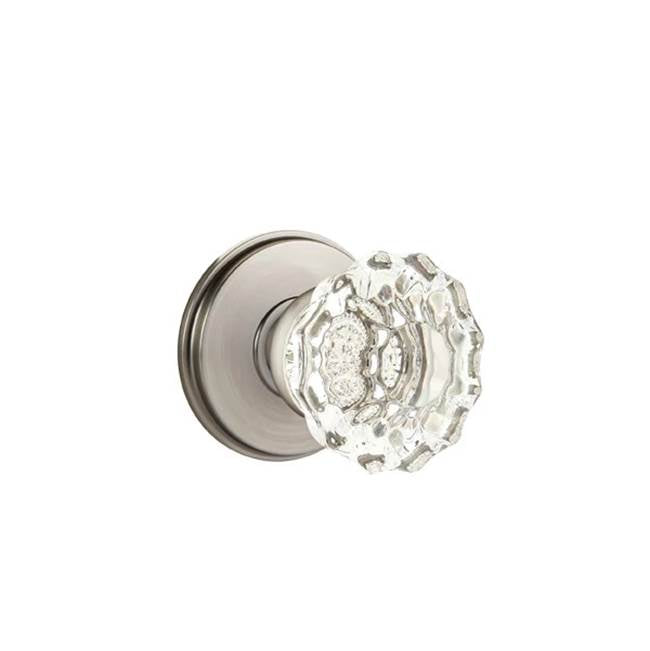 Emtek - Concealed, Privacy, Watford Rosette, Astoria Crystal Knob, US15A - Pewter