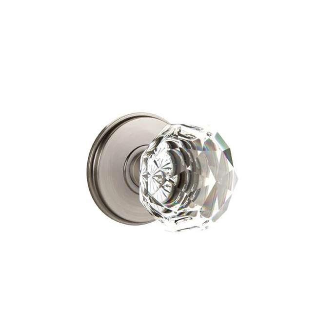 Emtek - Privacy, Watford Rosette, Diamond Crystal Knob, US15A - Pewter