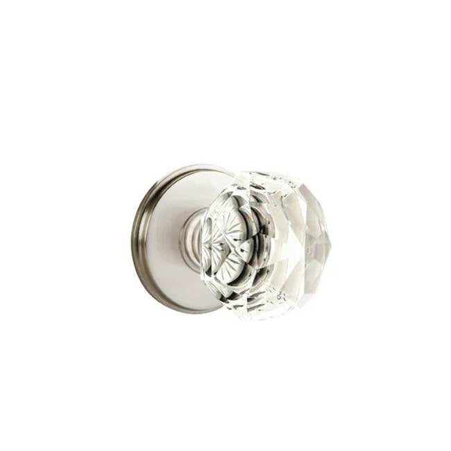 Emtek - Dummy, Watford Rosette, Diamond Crystal Knob, US15 - Satin Nickel