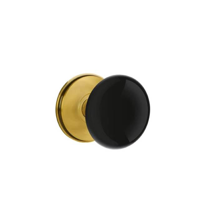 Emtek - Privacy, Watford Rosette, Ebony Porcelain Knob, US7 - French Antique