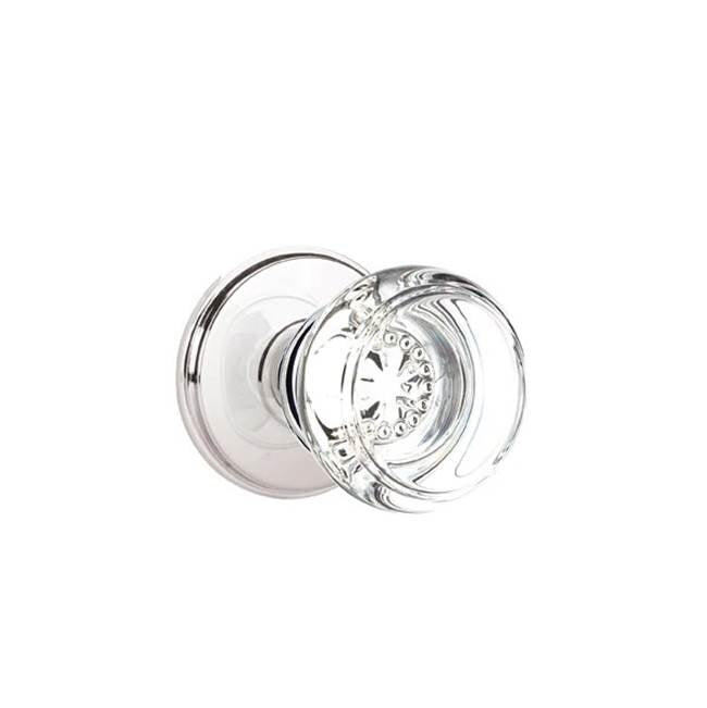 Emtek - Passage, Watford Rosette, Georgetown Crystal Knob, US26 - Polished Chrome
