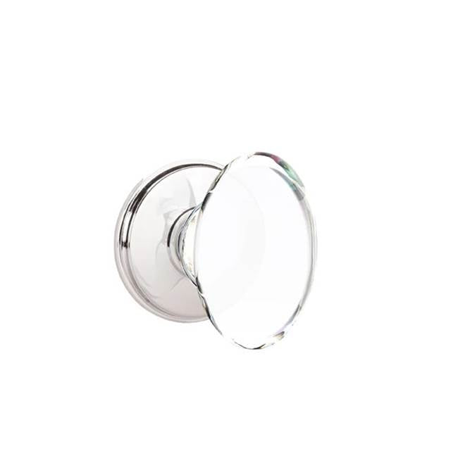 Emtek - Passage, Watford Rosette, Hampton Crystal Knob, US26 - Polished Chrome