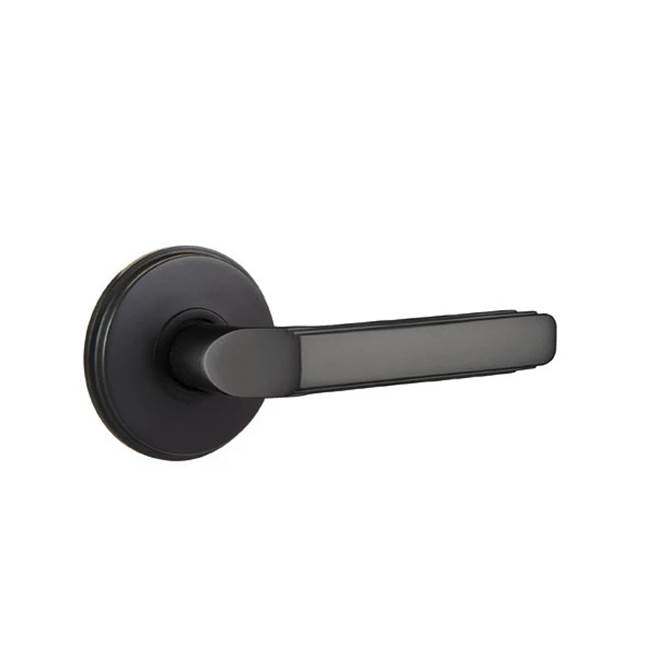 Emtek - Privacy, Watford Rosette, Milano Lever, LH, US19 - Flat Black