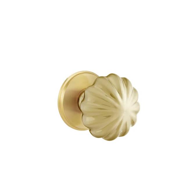 Emtek - Privacy, Watford Rosette, Melon Knob, US4 - Satin Brass