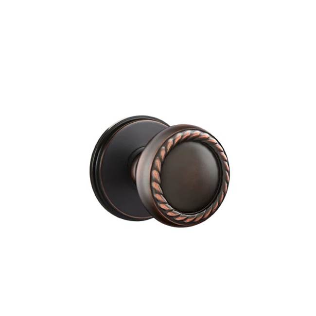 Emtek - Concealed, Privacy, Watford Rosette, Rope Knob, US10B - Oil Rubbed Bronze