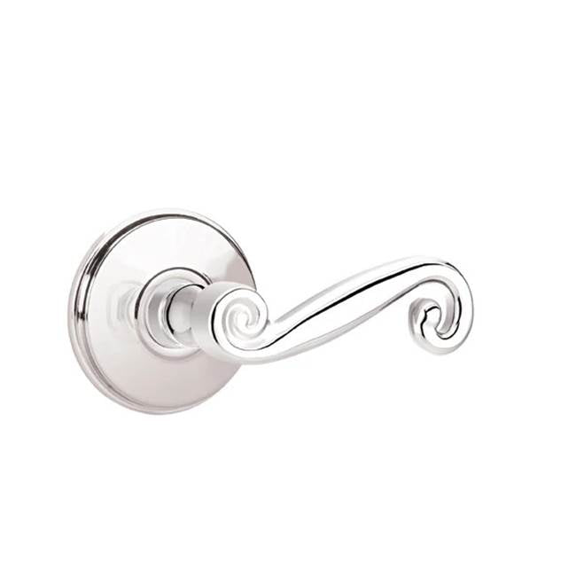 Emtek - Passage, Watford Rosette, Rustic Lever, LH, US26 - Polished Chrome