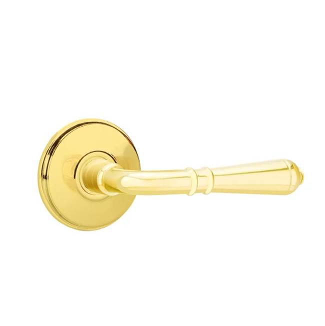 Emtek - Concealed, Passage, Watford Rosette, Turino Lever, US3 - Polished Brass
