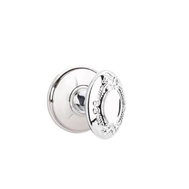 Emtek - Privacy, Watford Rosette, Victoria Knob, US26 - Polished Chrome