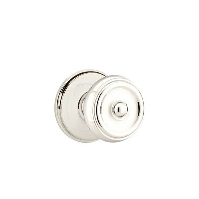 Emtek - Concealed, Passage, Watford Rosette, Waverly Knob, US14 - Polished Nickel
