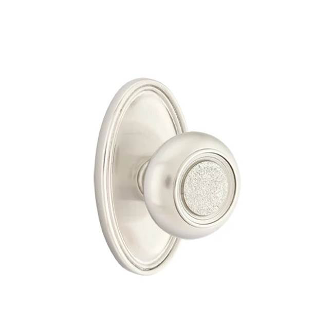 Emtek - Passage, Quincy Rosette, Belmont Knob, US15 - Satin Nickel