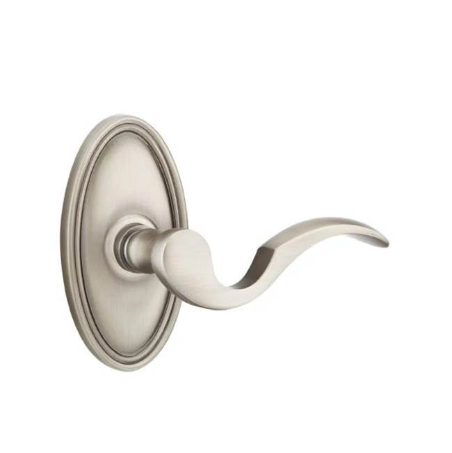 Emtek - Privacy, Oval Rosette, Cortina Lever, RH, US15A - Pewter
