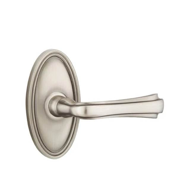 Emtek - Concealed, Passage, Oval Rosette, Wembley Lever, US15A - Pewter