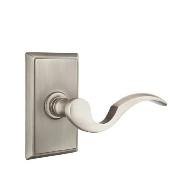 Emtek - Passage, Rectangular Rosette, Cortina Lever, RH, US15A - Pewter