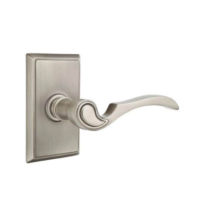 Emtek - Concealed, Passage, Rectangular Rosette, Coventry Lever, US15A - Pewter