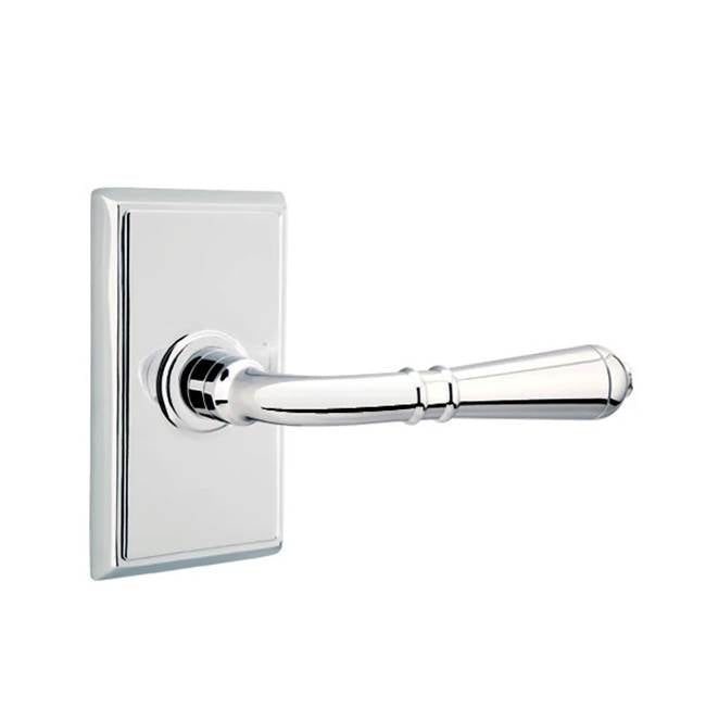 Emtek - Privacy, Rectangular Rosette, Turino Lever, RH, US26 - Polished Chrome
