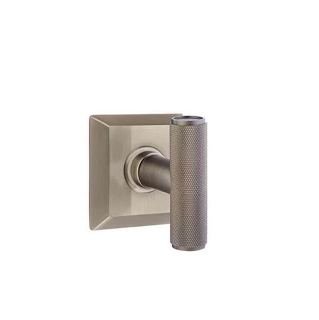 Emtek - Passage, Quincy Rosette, The Ace Knurled Knob, US15A - Pewter