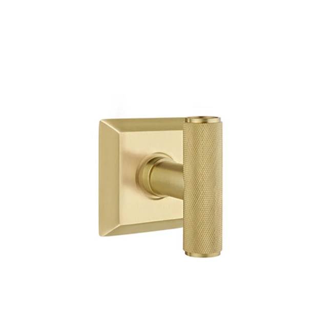 Emtek - Concealed, Passage, Quincy Rosette, The Ace Knurled Knob, US4 - Satin Brass