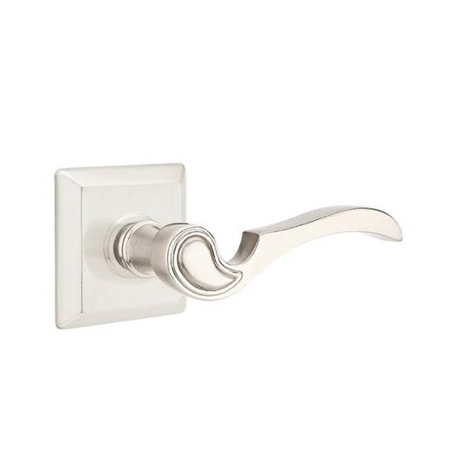 Emtek - Passage, Quincy Rosette, Coventry Lever, RH, US15 - Satin Nickel
