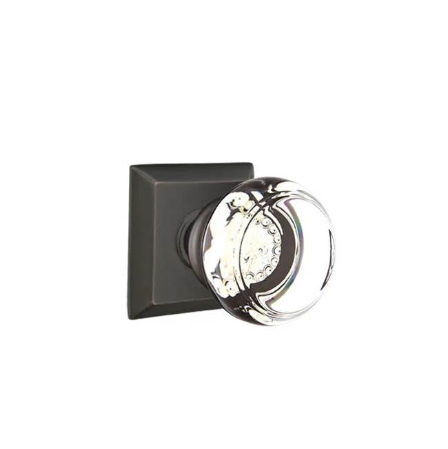 Emtek - Concealed, Passage, Quincy Rosette, Georgetown Knob, US10B - Oil Rubbed Bronze