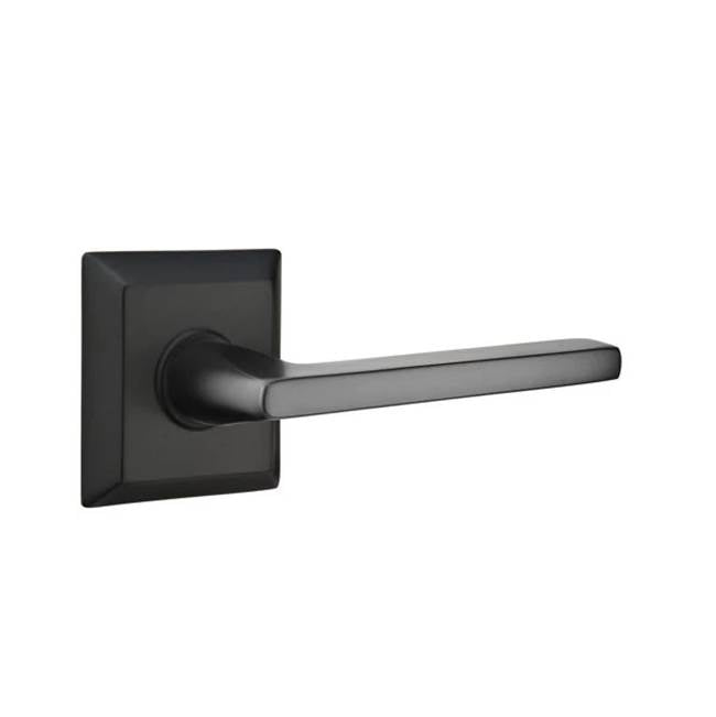Emtek - Dummy, Quincy Rosette, Helios Lever, US19 - Flat Black
