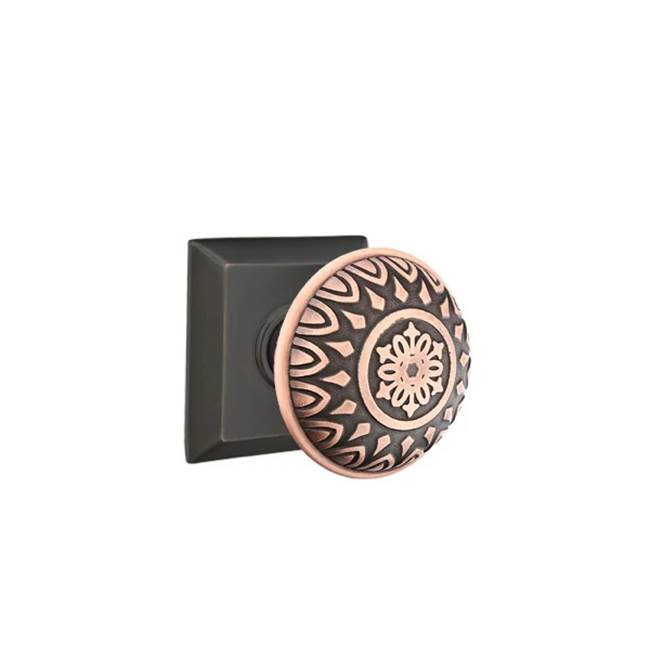 Emtek - Passage, Quincy Rosette, Lancaster Knob, US10B - Oil Rubbed Bronze