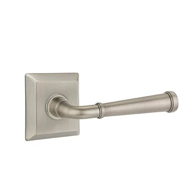 Emtek - Privacy, Quincy Rosette, Merrimack Lever, LH, US15A - Pewter