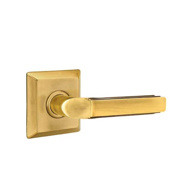 Emtek - Privacy, Quincy Rosette, Milano Lever, LH, US7 - French Antique