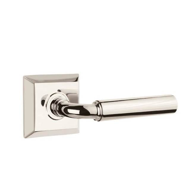 Emtek - Privacy, Quincy Rosette, Manning Lever, LH, US14 - Polished Nickel