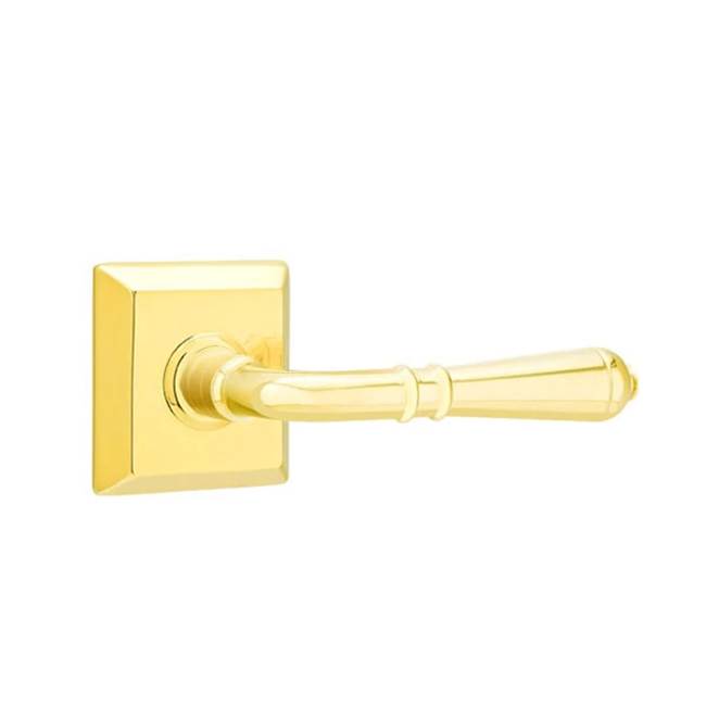 Emtek - Privacy, Quincy Rosette, Turino Lever, LH, US3 Lifetime - Polished Brass