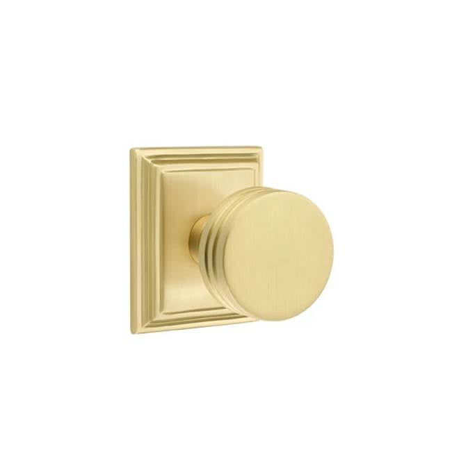 Emtek - Dummy, Wilshire Rosette, Bern Knob, US4 - Satin Brass