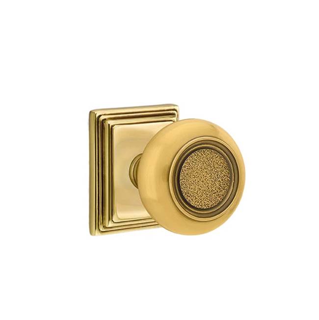 Emtek - Concealed, Passage, Wilshire Rosette, Belmont Knob, US7 - French Antique