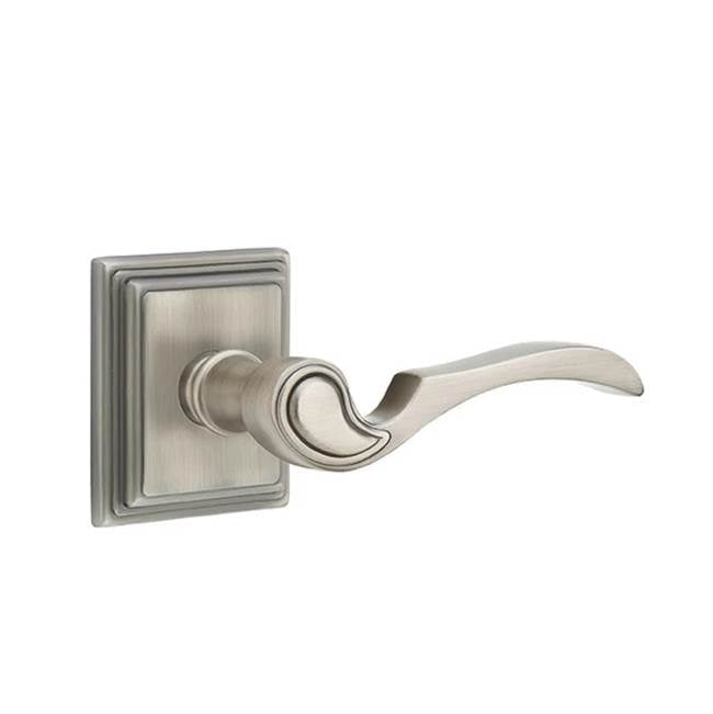 Emtek - Passage, Wilshire Rosette, Coventry Lever, LH, US15A - Pewter