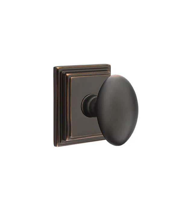 Emtek - Passage, Wilshire Rosette, Egg Knob, US10B - Oil Rubbed Bronze
