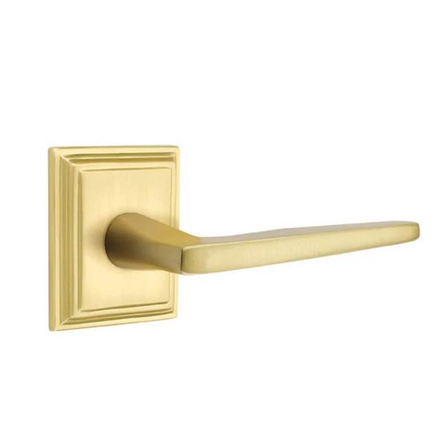 Emtek - Dummy, Wilshire Rosette, Hermes Lever, US4 - Satin Brass