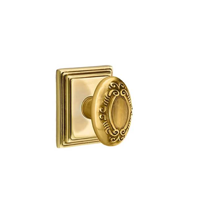 Emtek - Passage, Wilshire Rosette, Victoria Knob, US7 - French Antique