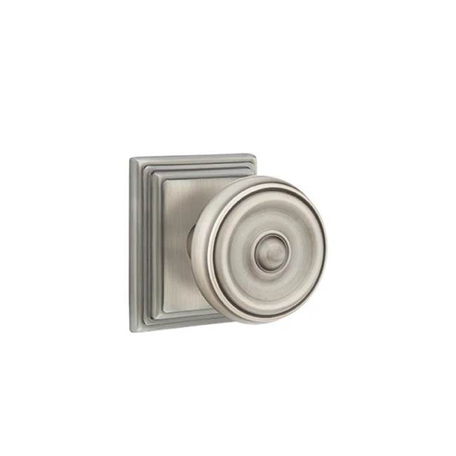 Emtek - Dummy, Wilshire Rosette, Waverly Knob, US15A - Pewter