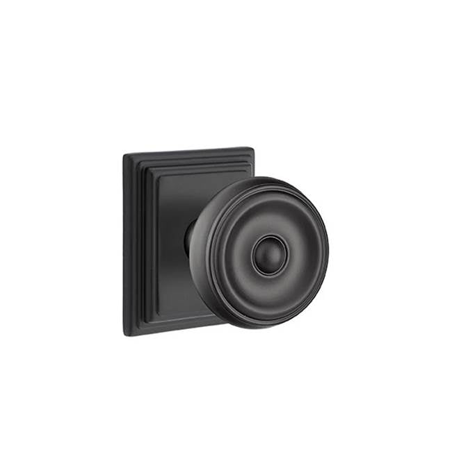 Emtek - Dummy, Wilshire Rosette, Waverly Knob, US19 - Flat Black