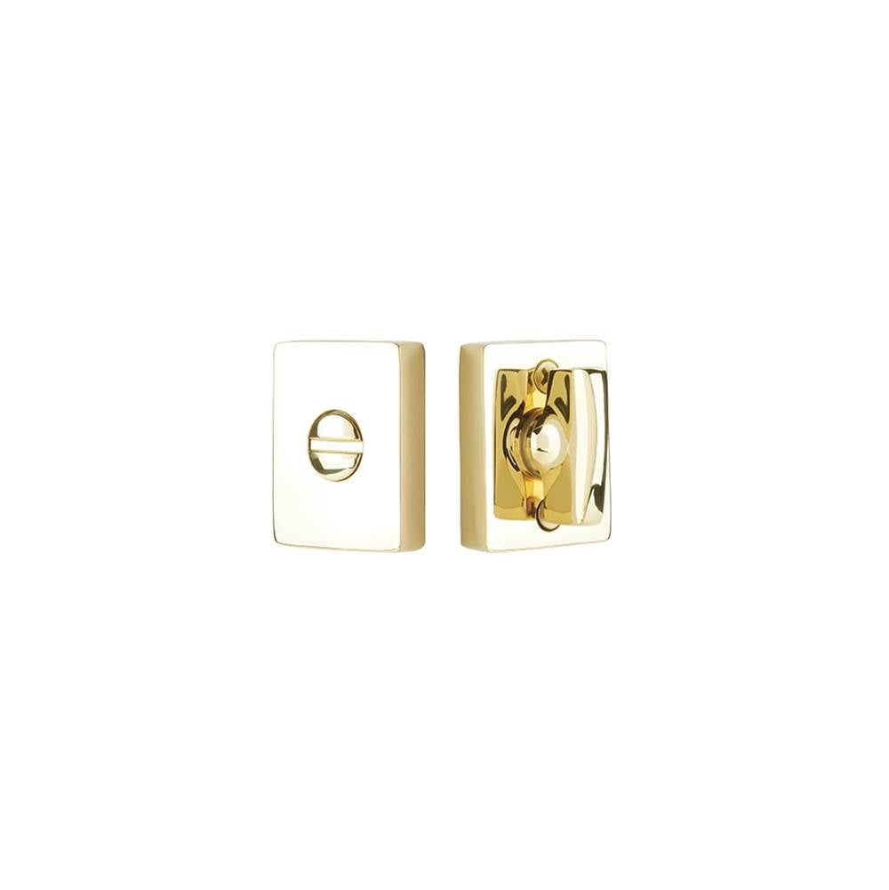 Emtek - Modern Thumbturn Privacy Lockset, US3NL - Unlacquered Brass